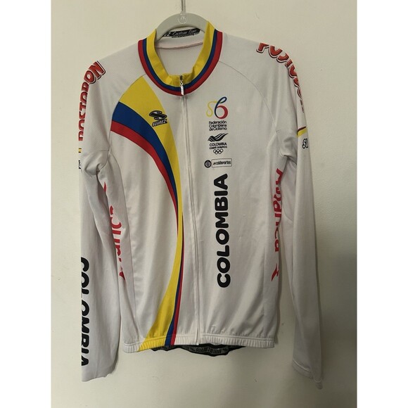 Suarez Columbian Cycling Team Race jersey Jacket Mens Size large - Picture 1 of 11